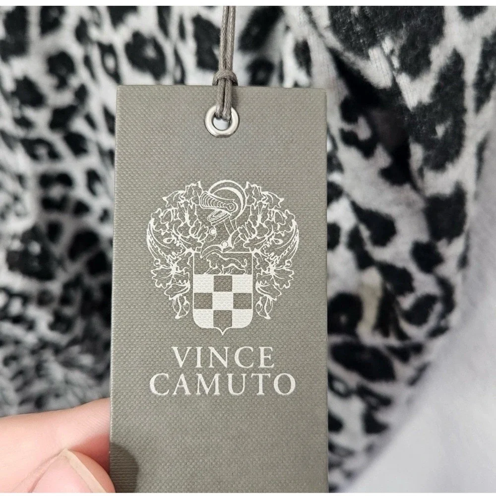 Vince Camuto Cozy Leopard Print Joggers Size XL Cozycore Athleisure Wear Mobwife